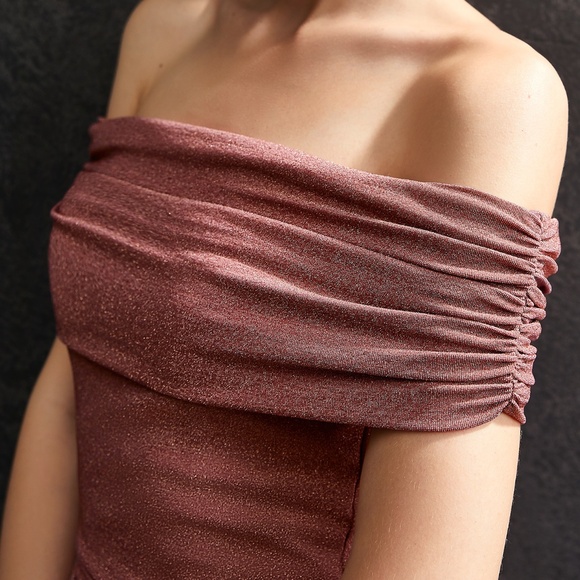 MOTF x Christian Siriano Glitter Gathered Bandage Formal Dress size L - Picture 6 of 11